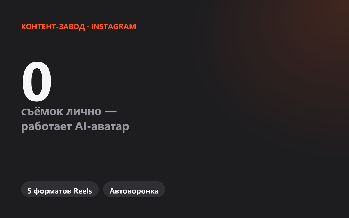 Кейс: заявки из Reels без личных съёмок